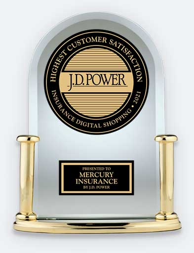 Mercury Insurance JD Power Award for Digital Shopping