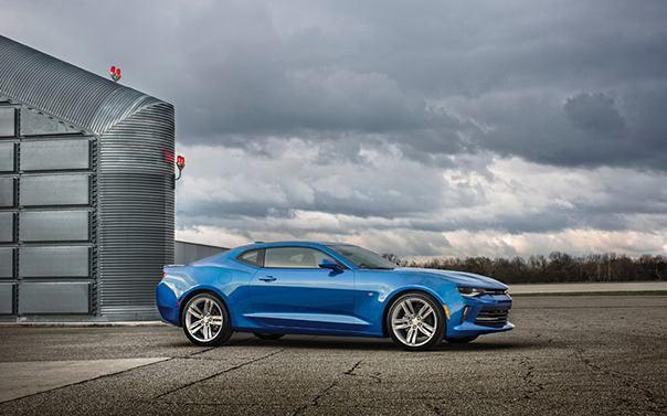 2016 chevy camrao parked at an airstrip