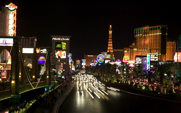 looking at the Las Vegas Strip