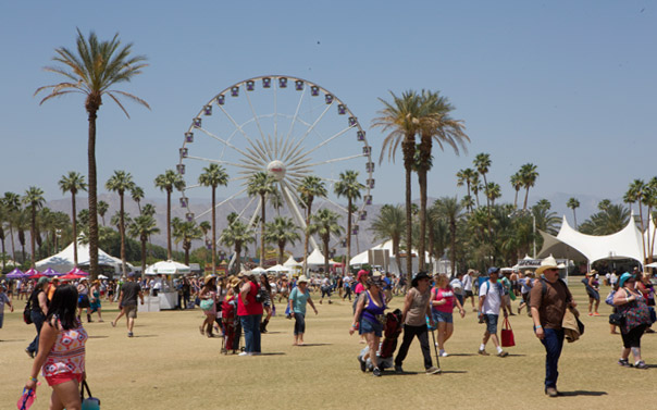 people walking around at Stagecoach music festival