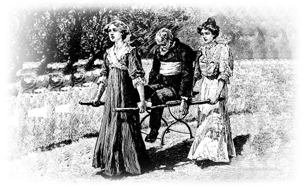 two woman carrying an injured man