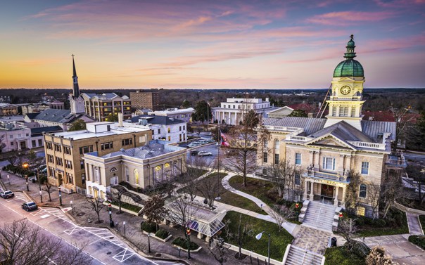 aerial view of athens georgia