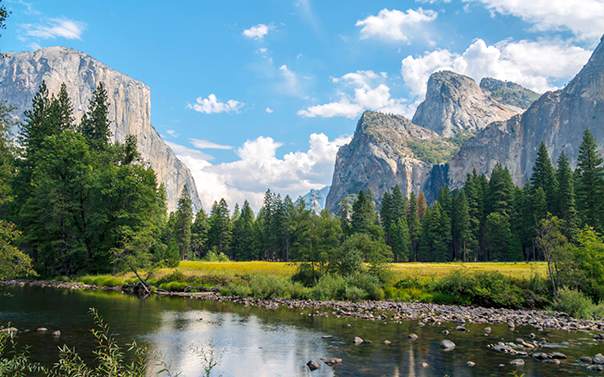  el capitan and half dome summit at yosemite national park