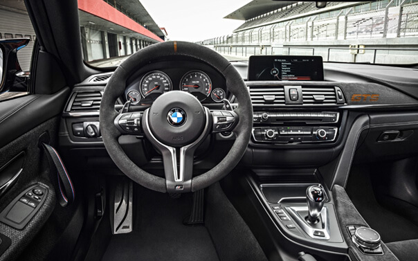 BMW M4 GTS cockpit view