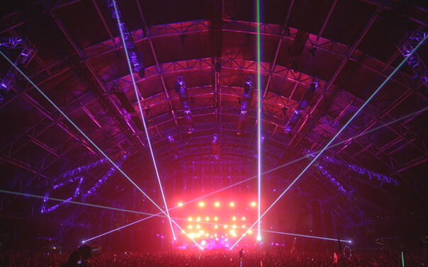 coachella concert light show
