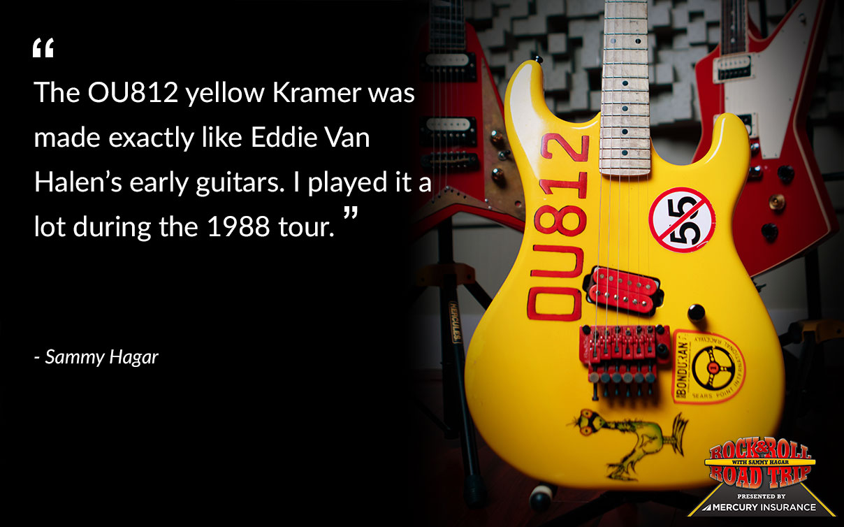 ou812 yellow kramer guitar