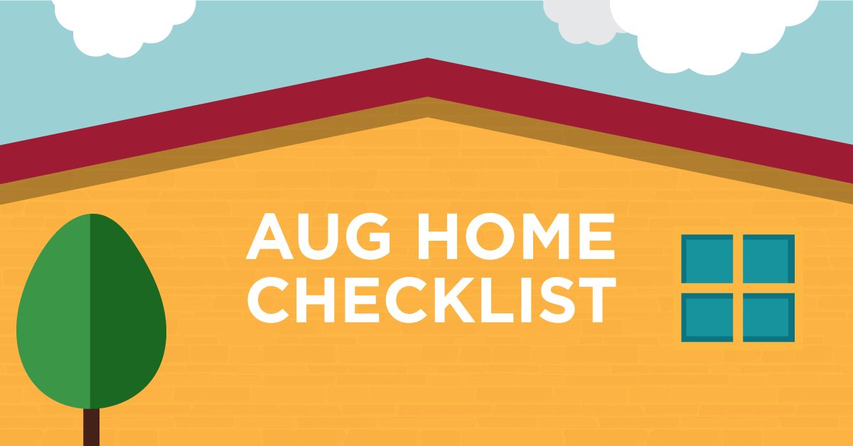 august home checklist|august home checklist infographic