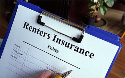 Renters insurance policy paperwork
