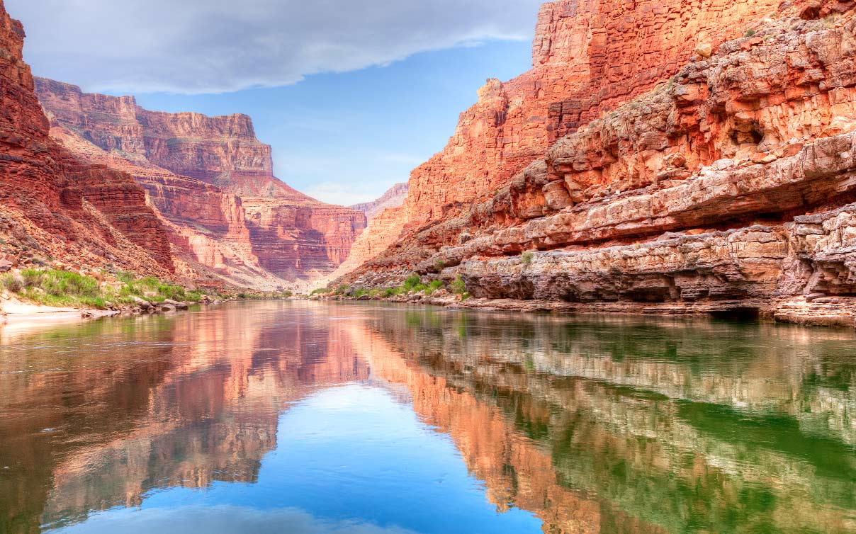 Colorado River running through the Grand Canyon