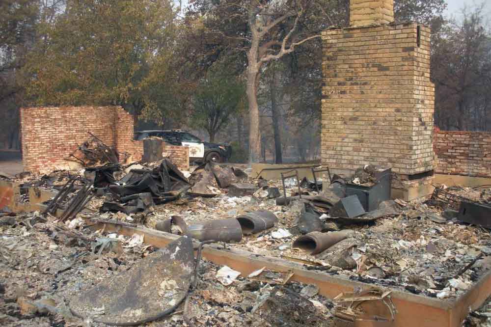 Gilbert house burned down by the Carr Fire