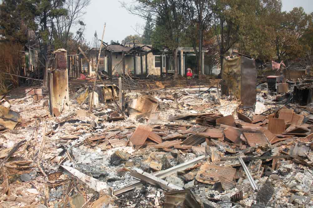 Lloyd house burned down by the Carr Fire